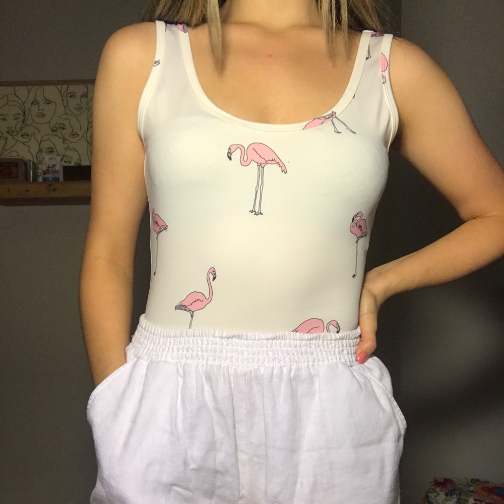 Flamingo body suit